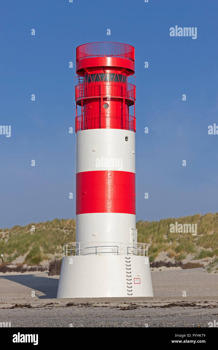 Leuchtturm auf der Duene (Düne), Helgoland, Schleswig-Holstein, Deutschland Stockfoto