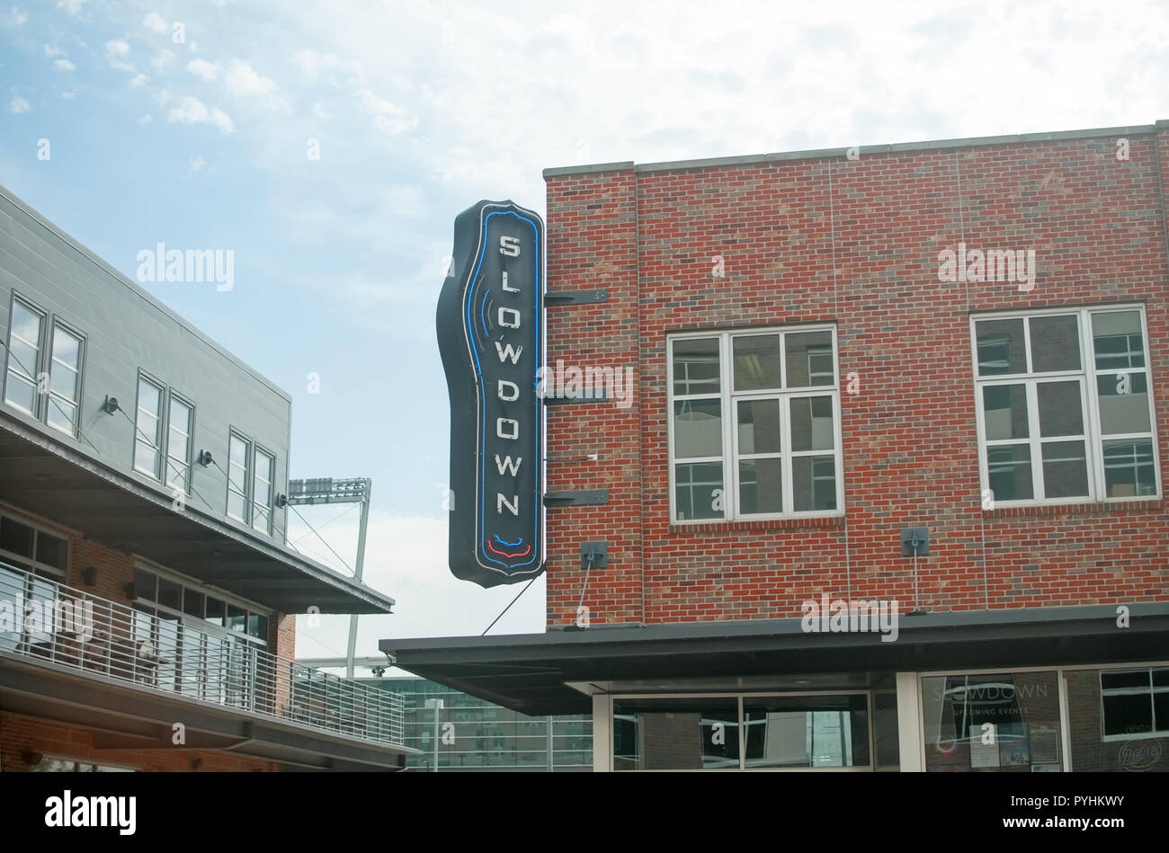 Eine kleine Buisness in St. Louis: die Verlangsamung. Stockfoto