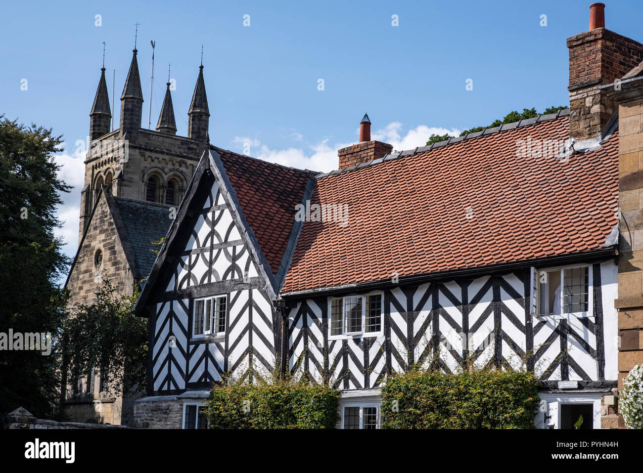 Der schwarze Schwan Hotel, Marktplatz, Helmsley, North Yorkshire, Großbritannien Stockfoto