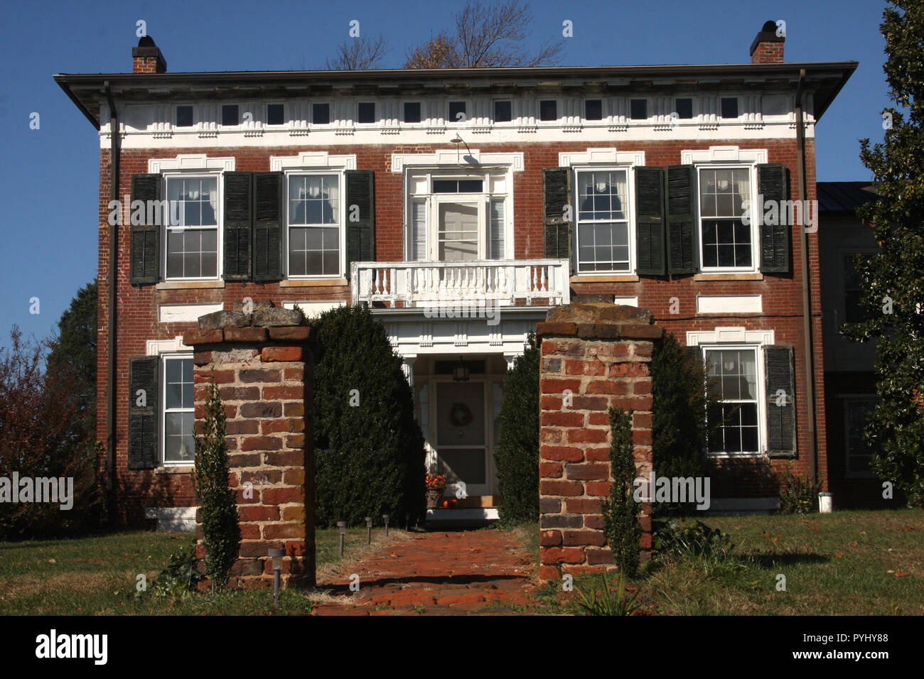 Große klassische Villa in Virginia, USA Stockfoto