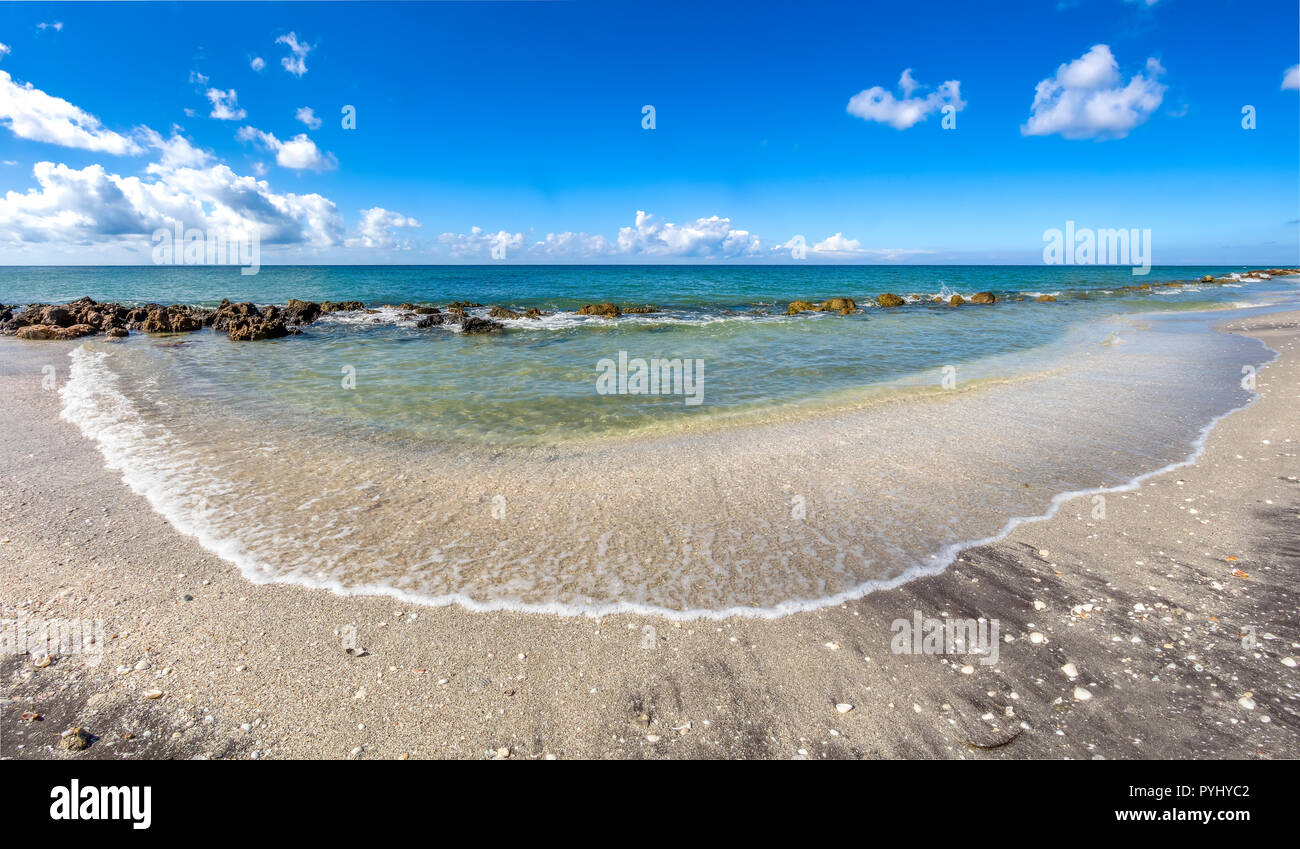 Golf von Mexiko in Caspersen Beach in Venedig Florida Vereinigte Staaten von Amerika Stockfoto