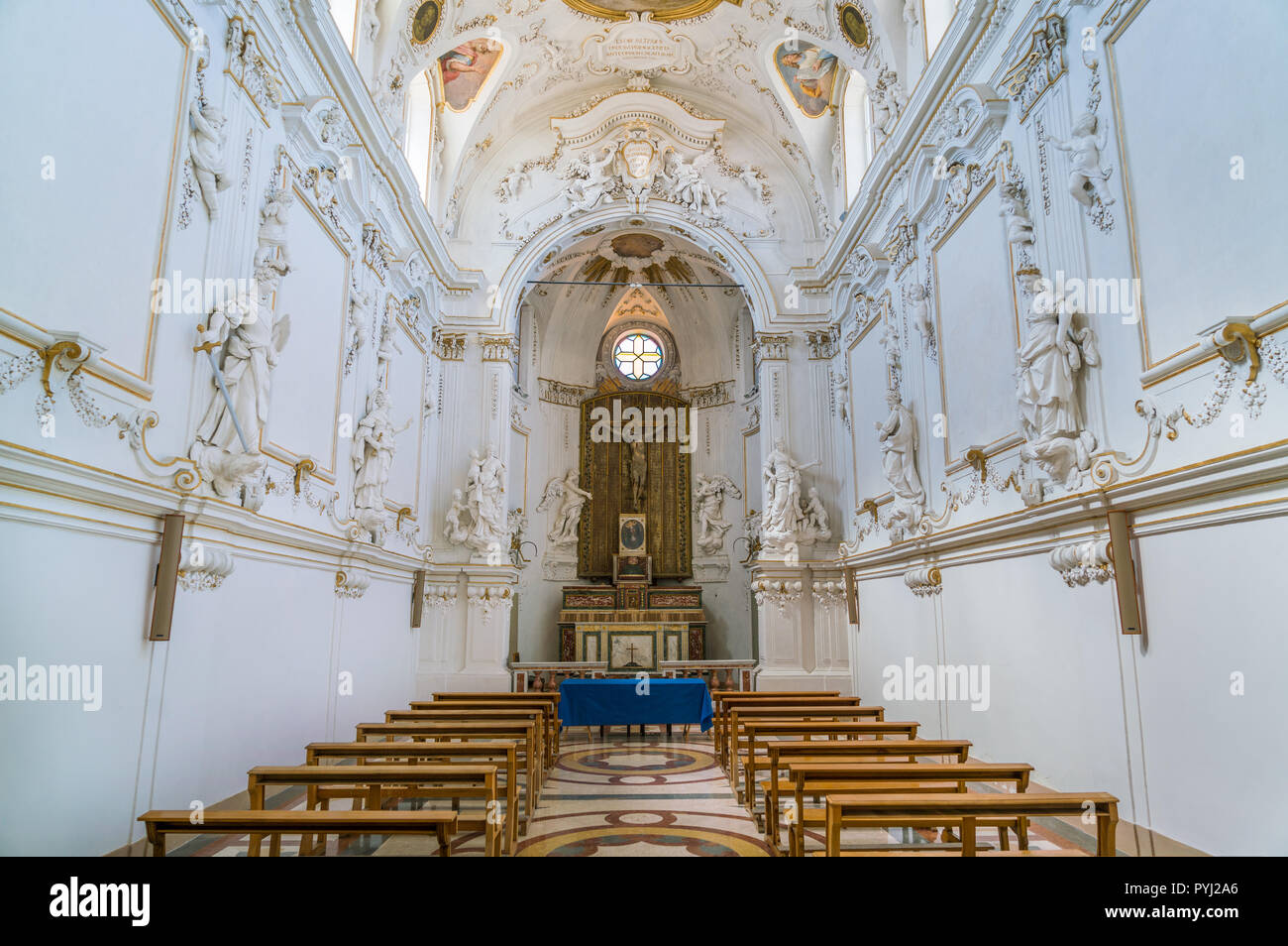 Oratorium in der Jesus-kirche in Palermo. Sizilien, Italien. Stockfoto