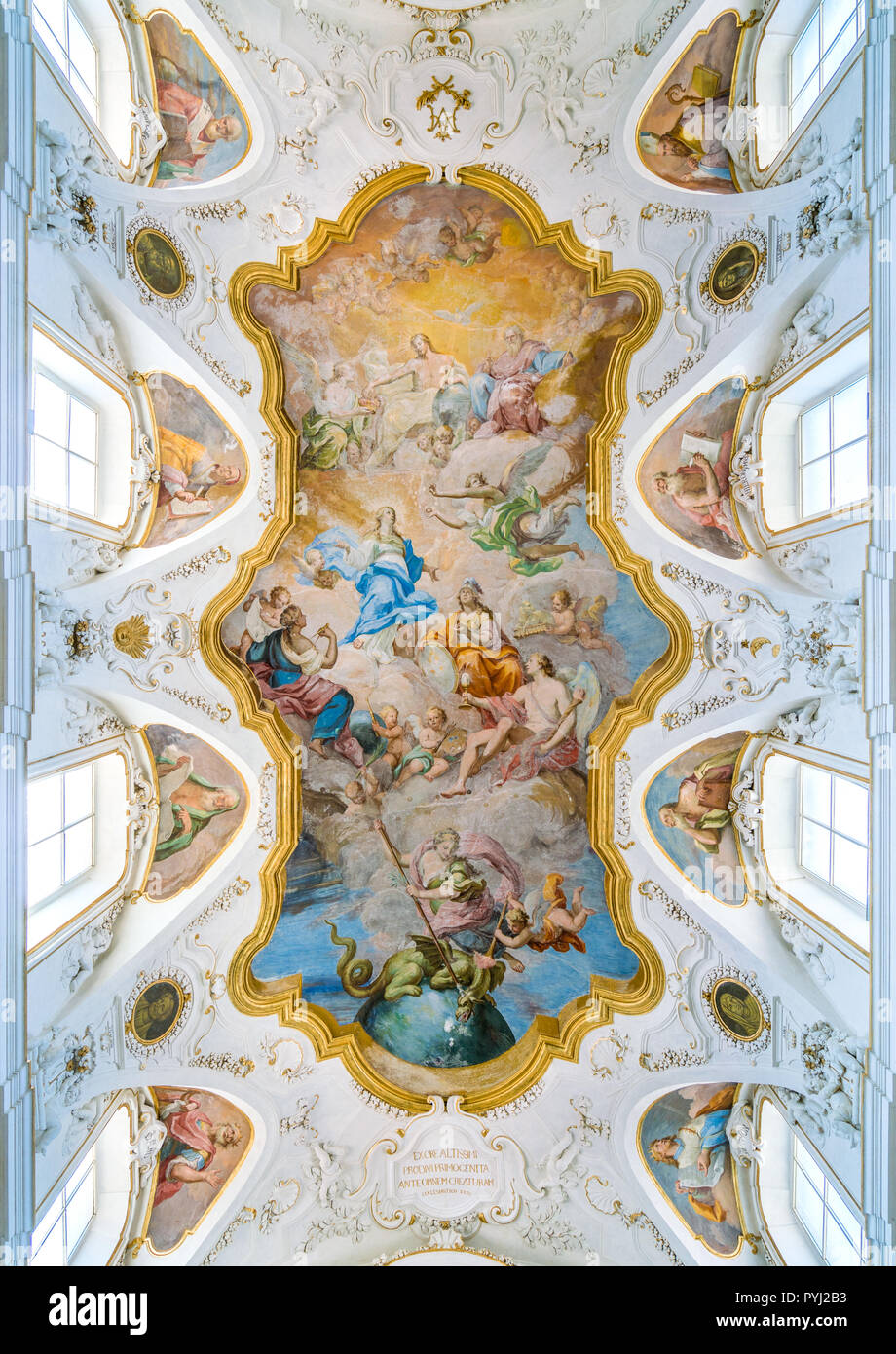 Oratorium in der Jesus-kirche in Palermo. Sizilien, Italien. Stockfoto