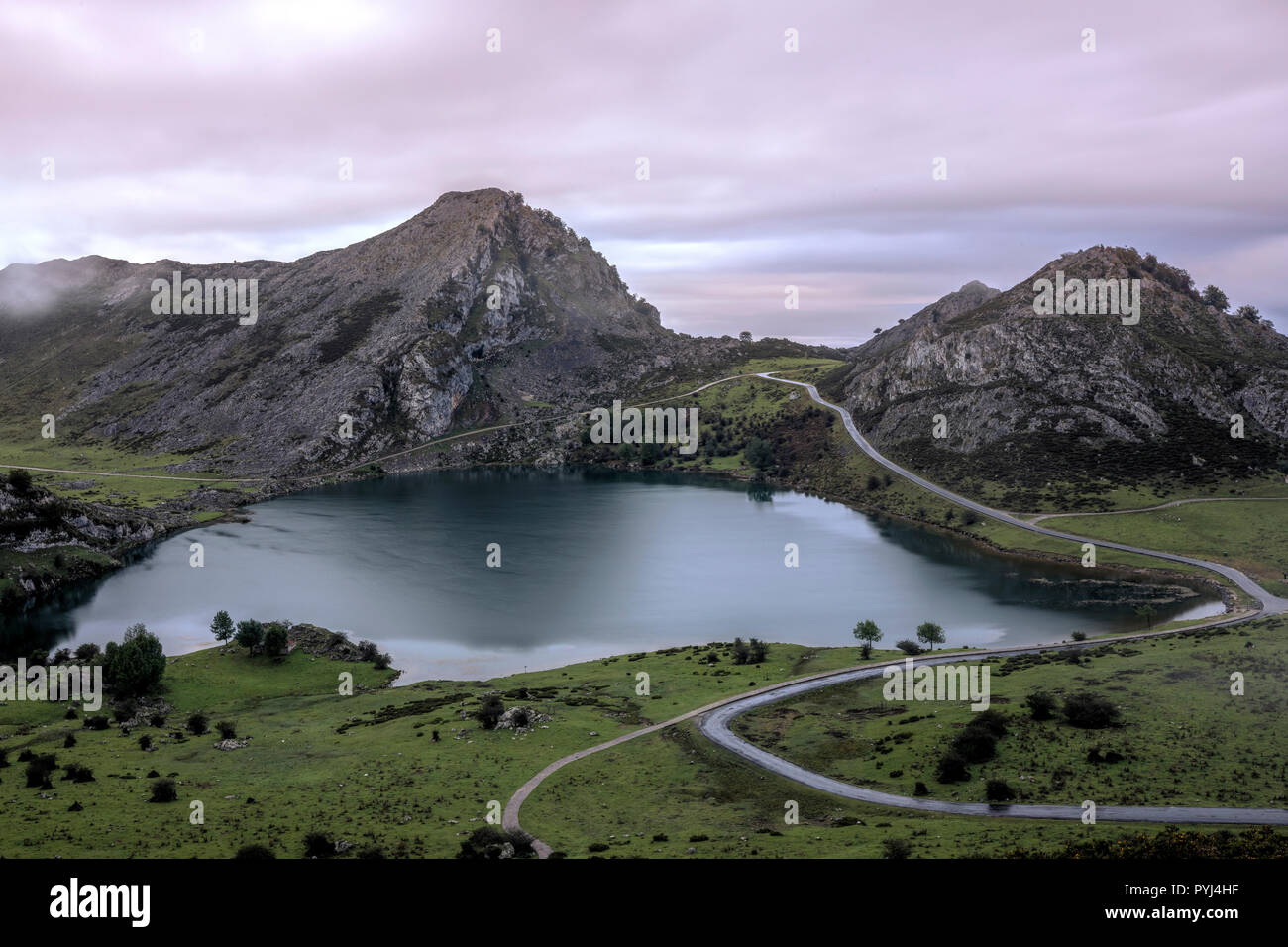 Seen von Covadonga in Asturien, Spanien, Europa Stockfoto