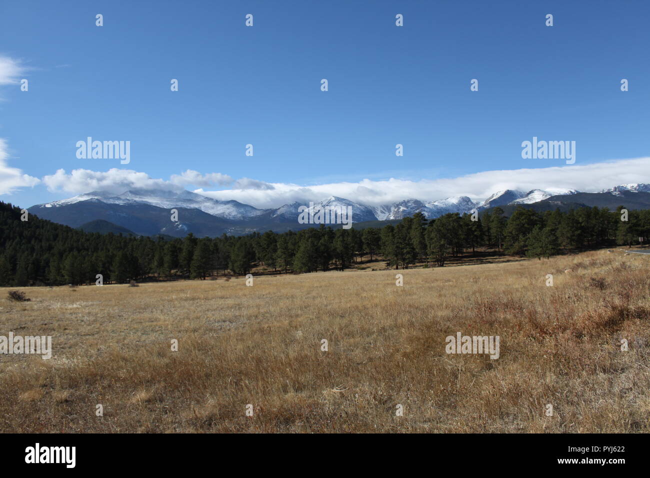 Die Berge Straßen im Westen geschlossen sind Stockfoto