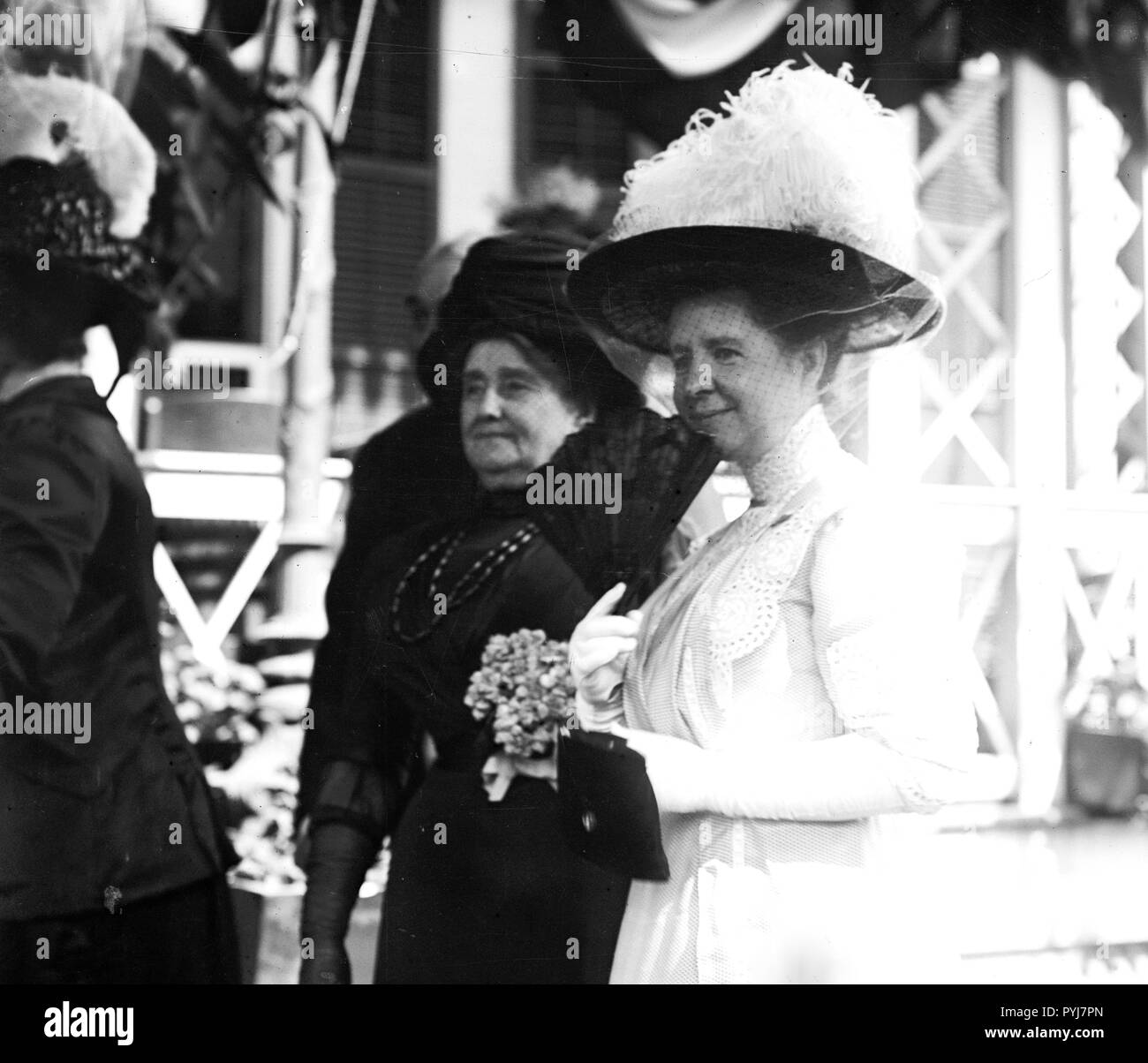 Foto zeigt Helen Miller Gould (1868-1938) bei ihrer Hochzeit zu Finley Johnson Shepard, Jan. 22, 1913. Stockfoto