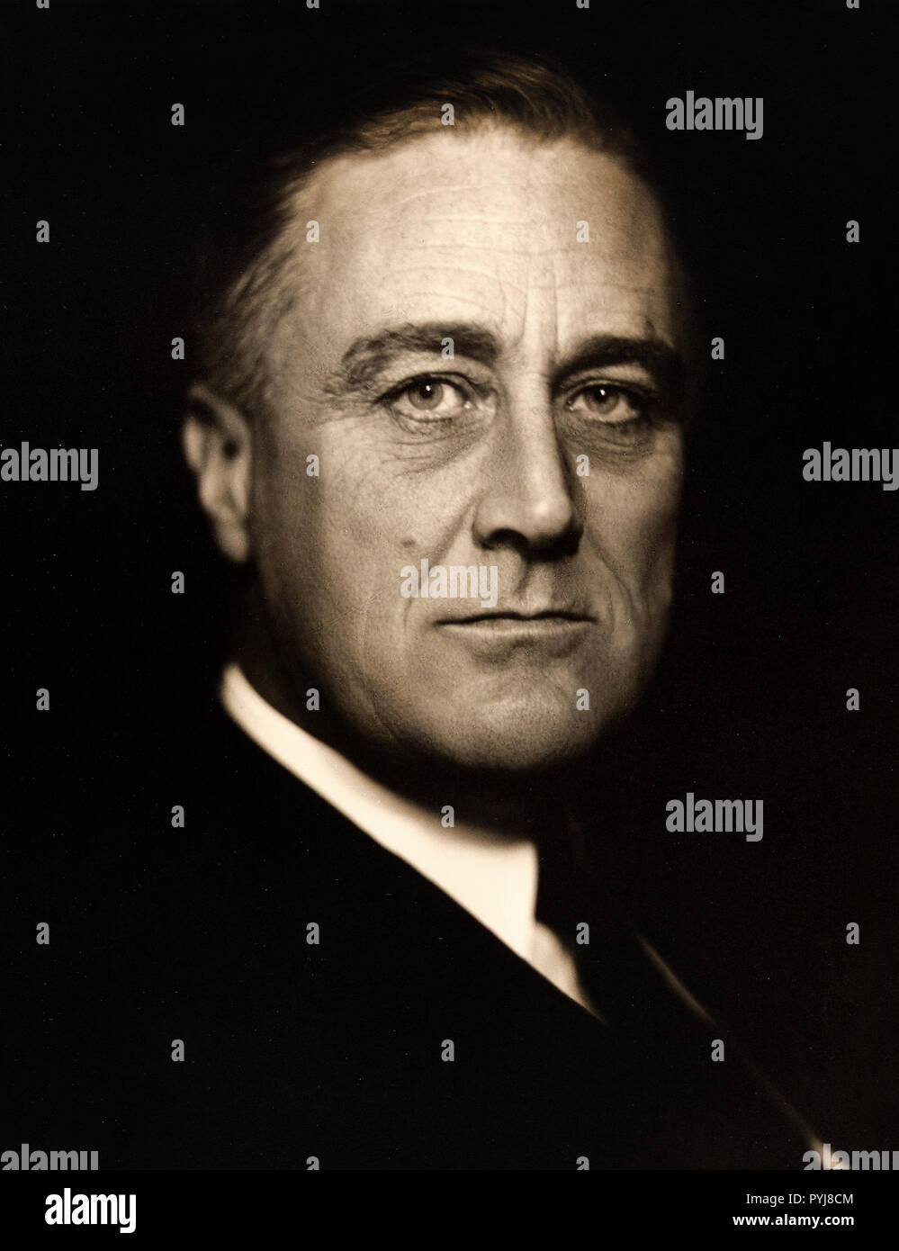 Vincenzo Laviosa, Franklin D. Roosevelt, Circa 1932 Drucken, Gelatine Silber, getönt, die J. Paul Getty Museum, Los Angeles, USA. Stockfoto