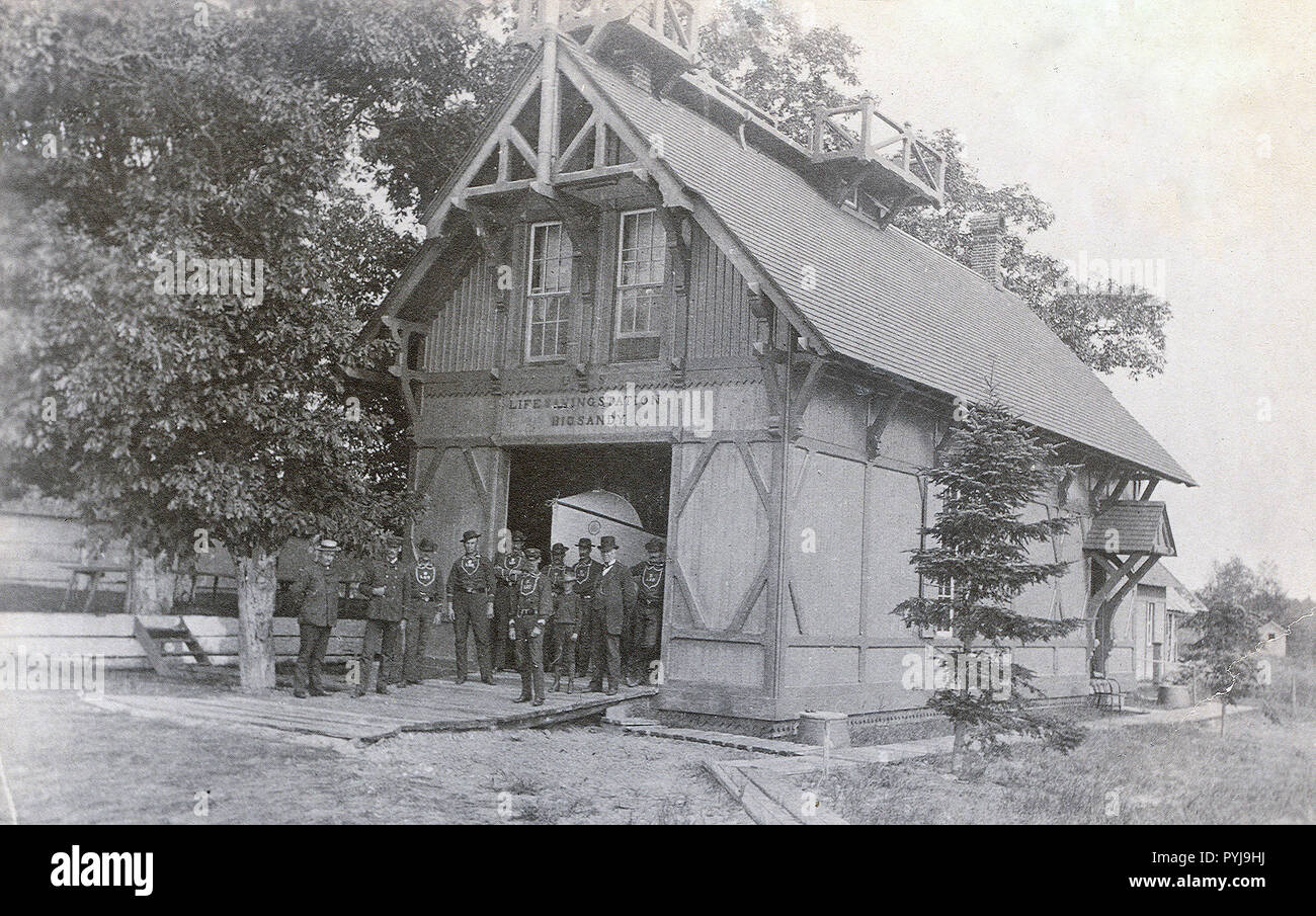 Es war 9,5 Meilen südlich von Stoney Point auf der Nordseite des Big Sandy Creek im Lake Ontario. Stockfoto