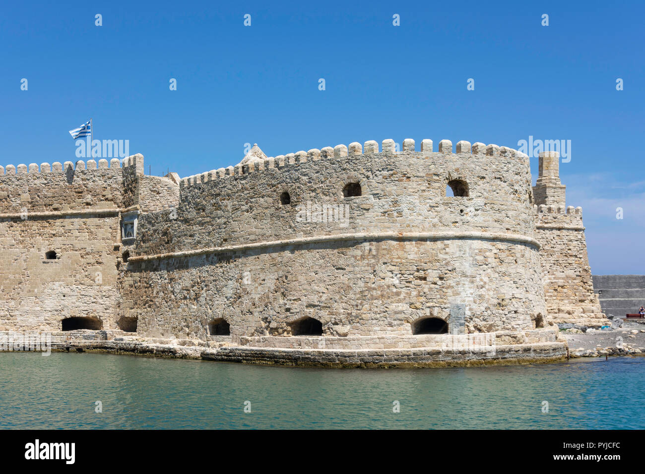 Venezianische Burg (Castello a mare), Heraklion (irakleio), Irakleio Region, Kreta (Kriti), Griechenland Stockfoto