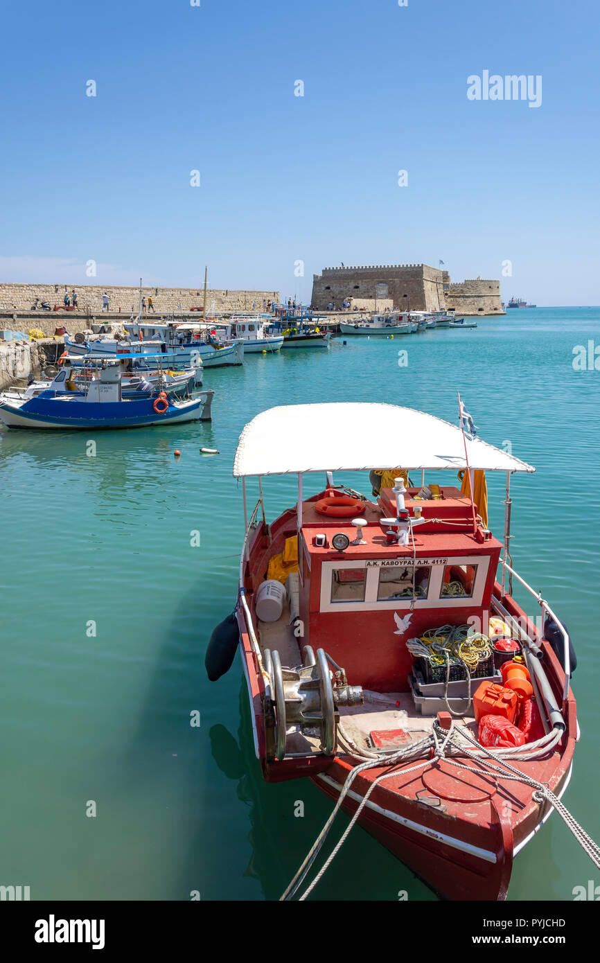 Festung Castello a Mare, Heraklion, Heraklion (irakleio), Irakleio Region, Kreta (Kriti), Griechenland Stockfoto