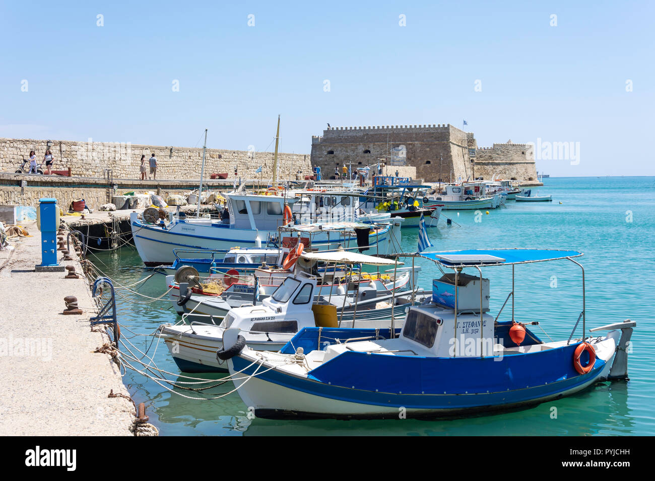 Festung Castello a Mare, Heraklion, Heraklion (irakleio), Irakleio Region, Kreta (Kriti), Griechenland Stockfoto