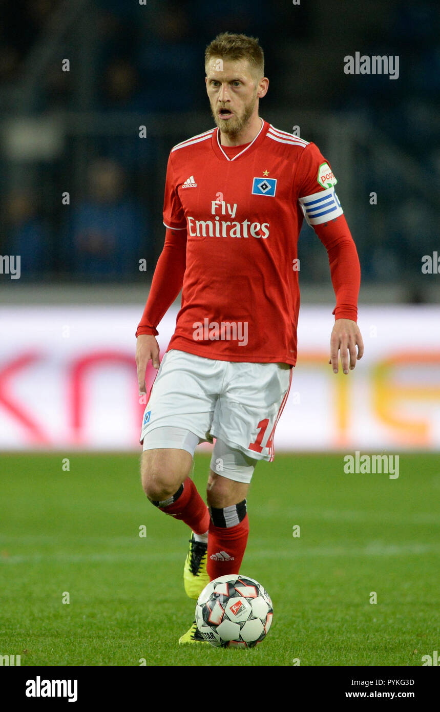 Magdeburg, Deutschland. 26 Okt, 2018. Aaron Hunt (HH), Fußball 2. 1. Fussballbundesliga, 11. Spieltag, 1. FC Magdeburg (MD) - HSV Hamburg Hamburg Hamburg (HH) 0:1, am 26.10.2018 in Magdeburg/Deutschland. € | Nutzung der weltweiten Kredit: dpa/Alamy leben Nachrichten Stockfoto