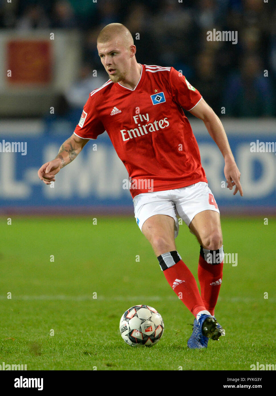 Magdeburg, Deutschland. 26 Okt, 2018. Rick van DRONGELEN (HH), Fußball 2. 1. Fussballbundesliga, 11. Spieltag, 1. FC Magdeburg (MD) - HSV Hamburg Hamburg Hamburg (HH) 0:1, am 26.10.2018 in Magdeburg/Deutschland. € | Nutzung der weltweiten Kredit: dpa/Alamy leben Nachrichten Stockfoto
