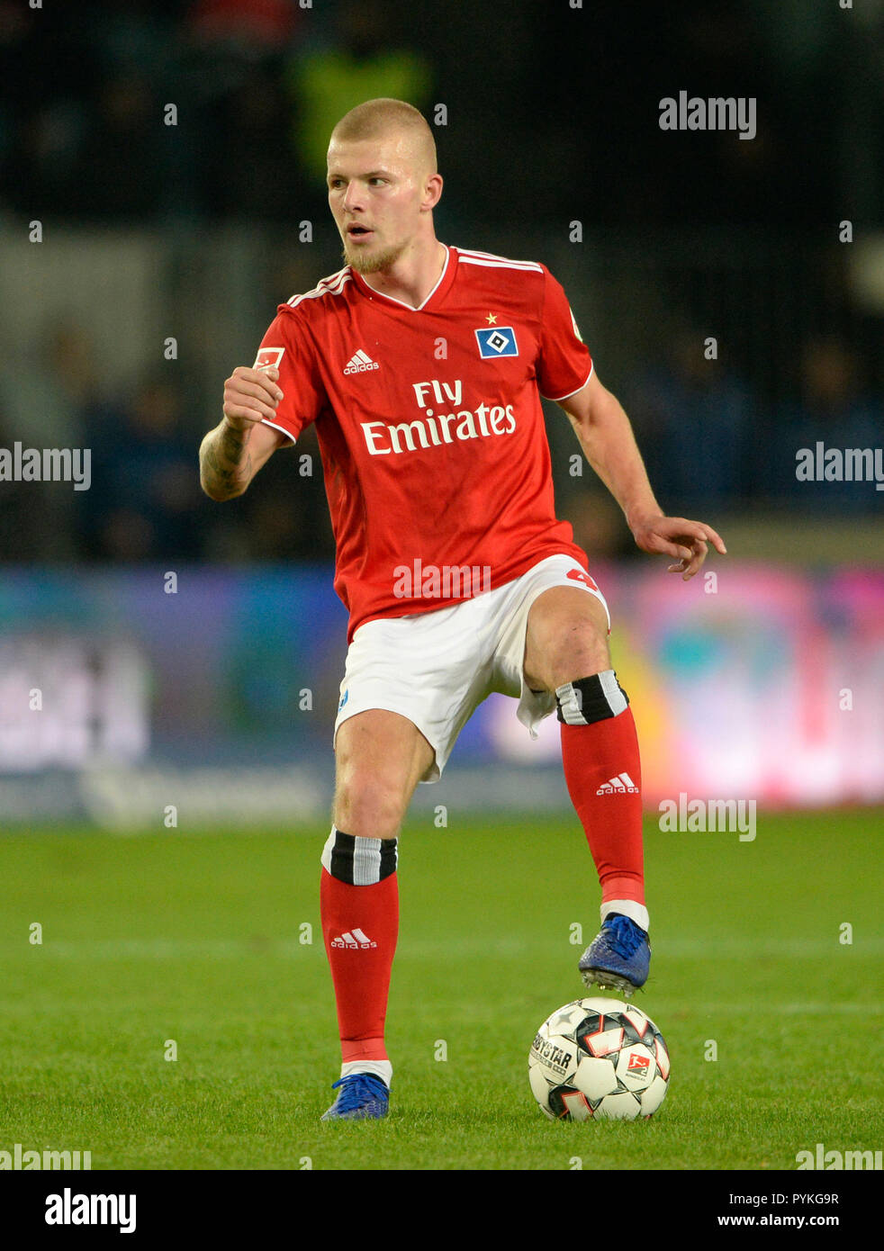 Magdeburg, Deutschland. 26 Okt, 2018. Rick van DRONGELEN (HH), Fußball 2. 1. Fussballbundesliga, 11. Spieltag, 1. FC Magdeburg (MD) - HSV Hamburg Hamburg Hamburg (HH) 0:1, am 26.10.2018 in Magdeburg/Deutschland. € | Nutzung der weltweiten Kredit: dpa/Alamy leben Nachrichten Stockfoto
