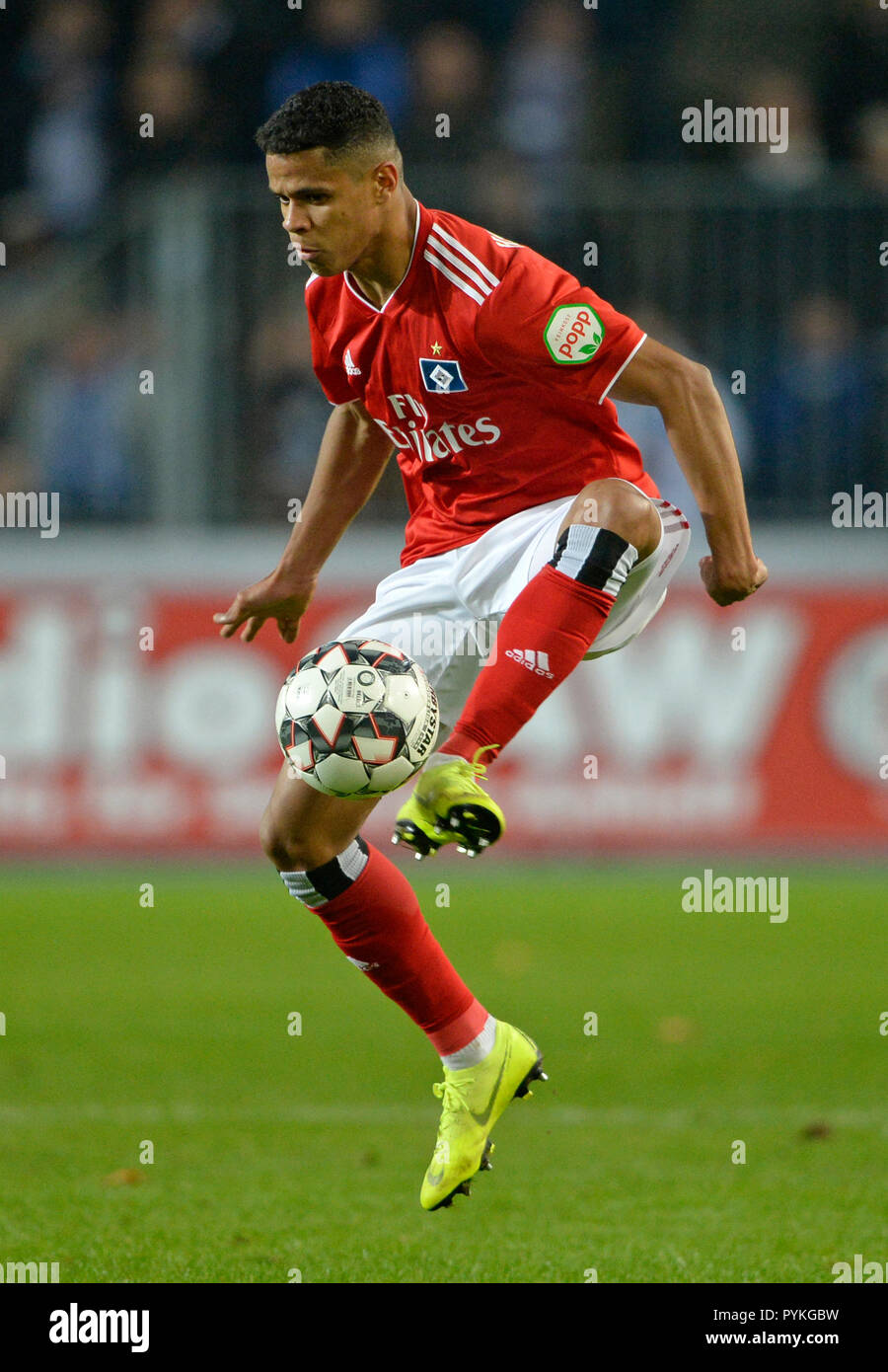 Magdeburg, Deutschland. 26 Okt, 2018. Douglas SANTOS (HH), Fußball 2. 1. Fussballbundesliga, 11. Spieltag, 1. FC Magdeburg (MD) - HSV Hamburg Hamburg Hamburg (HH) 0:1, am 26.10.2018 in Magdeburg/Deutschland. € | Nutzung der weltweiten Kredit: dpa/Alamy leben Nachrichten Stockfoto