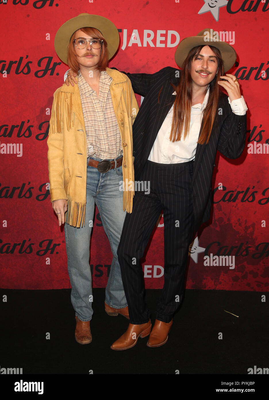 Oktober 27, 2018 - Los Angeles, Kalifornien, USA - Rumer Willis, Scout Willis während Ankunft für die 7. jährliche gerade Jared Halloween Party. (Bild: © Faye Sadou/AdMedia über ZUMA Draht) Stockfoto