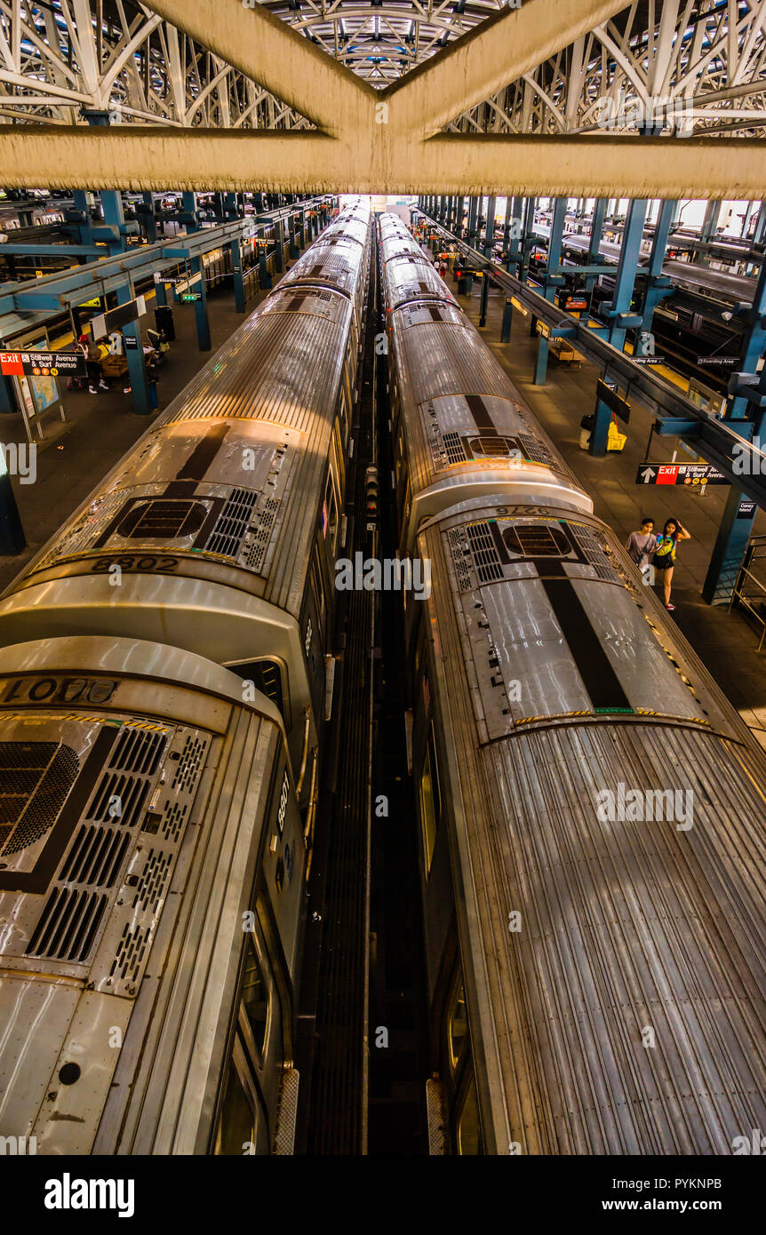 Coney Island - Stillwell Avenue Subway Station Coney Island Brooklyn_New York, New York, USA Stockfoto