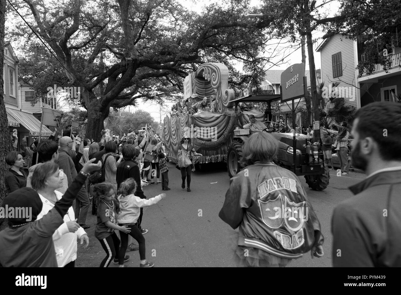 Mardi Gras Masken, Mardi Gras 2015, New Orleans, Louisiana, USA. Stockfoto