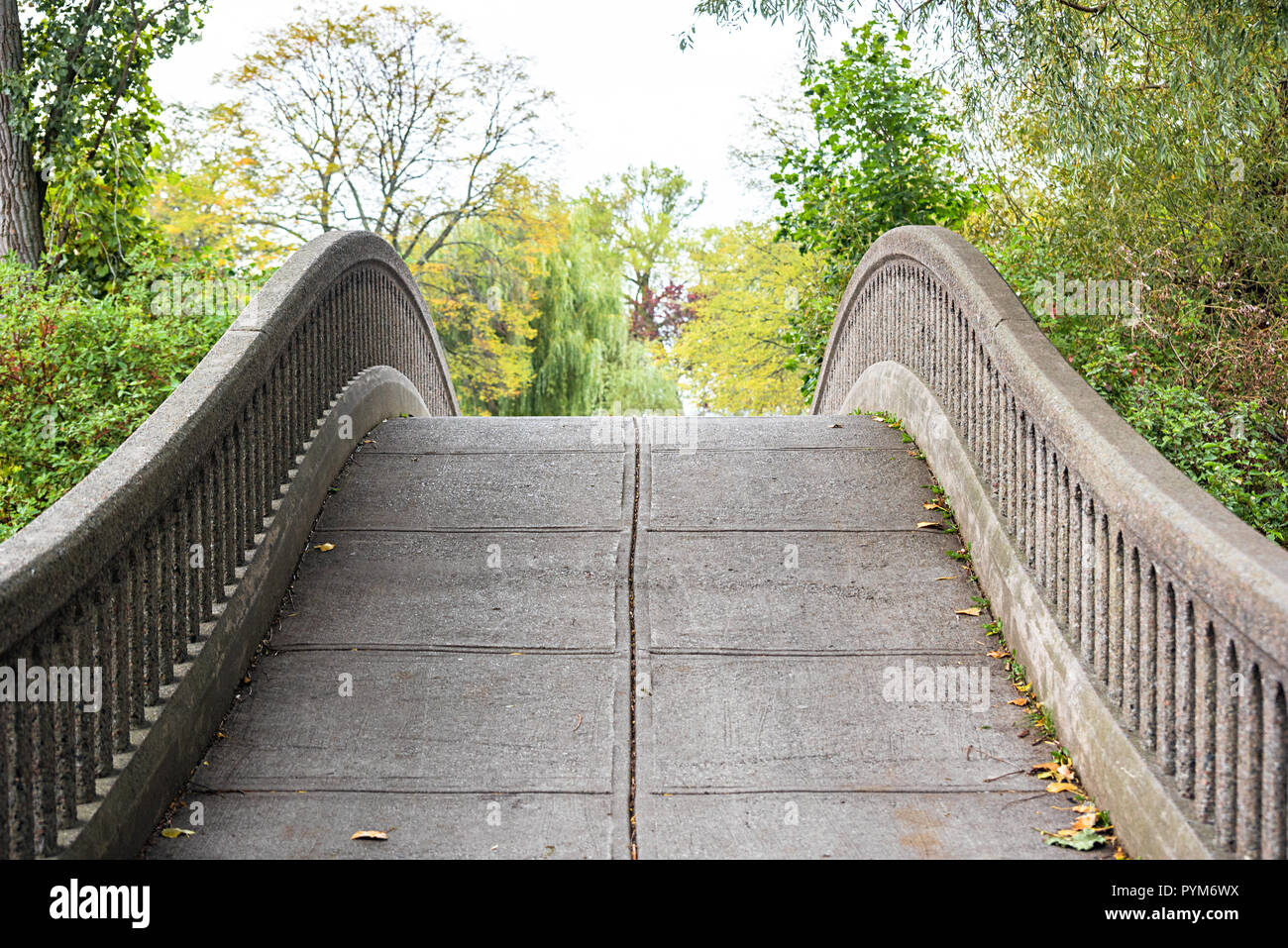 Die steinbogenbrücke auf der Insel von Toronto Stockfoto