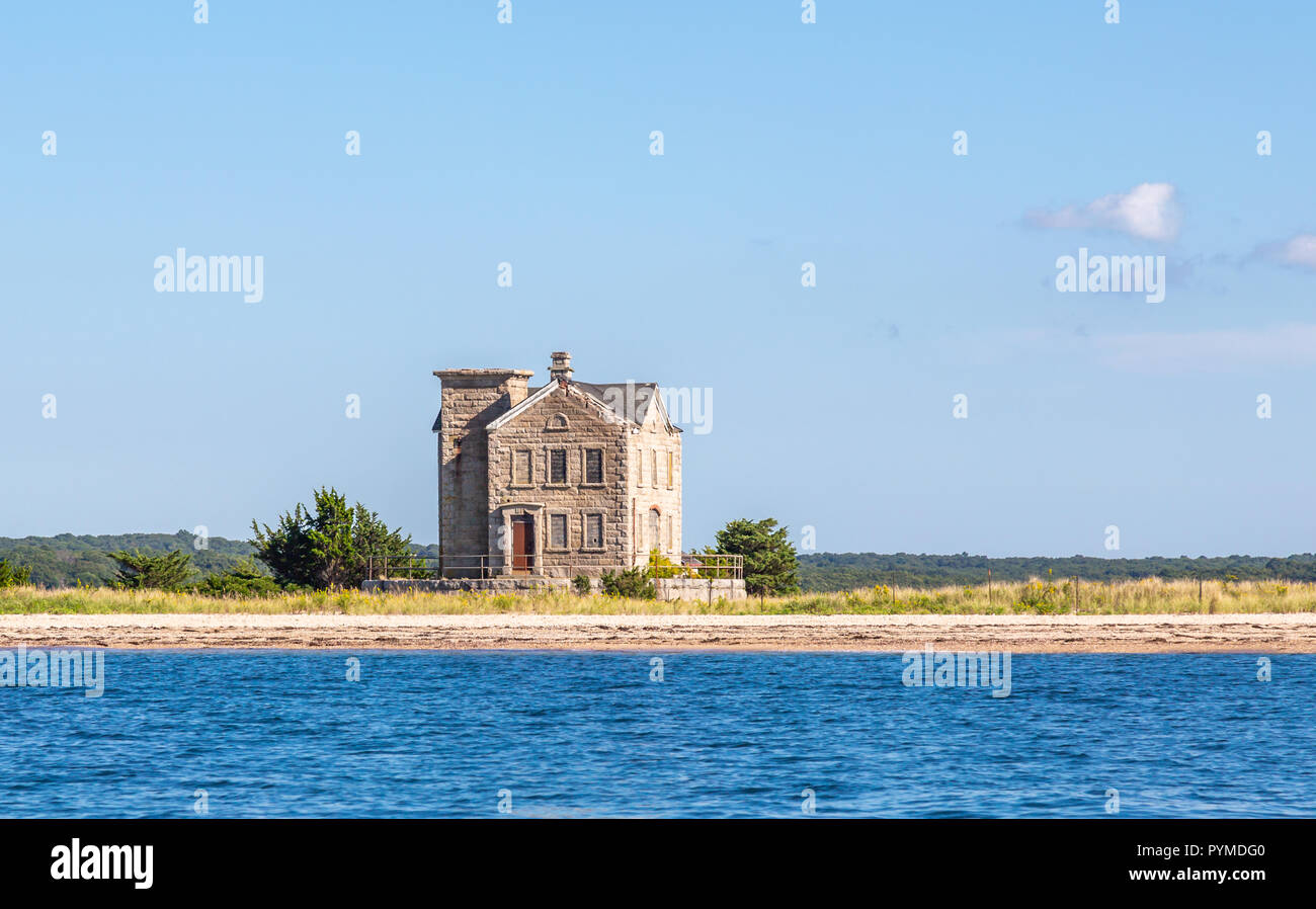 Cedar Point Lighthouse, East Hampton, New York Stockfoto