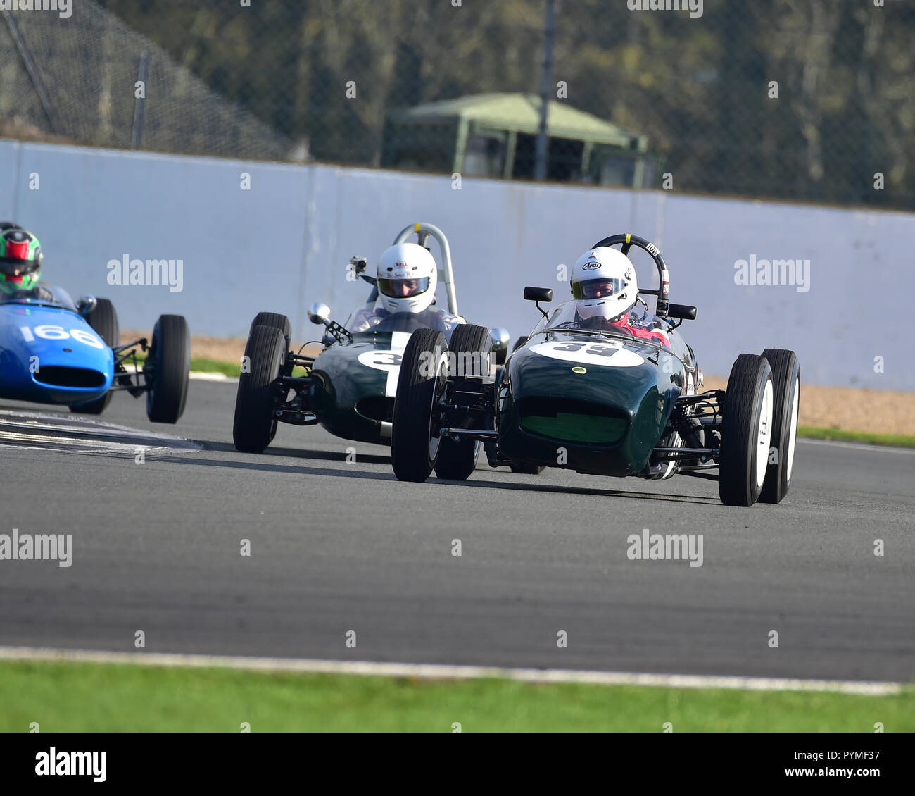 David Walker, Lotus 18, FJHRA, historische Formel Junior hinten Motor, HSCC, Silverstone Endrunden, Silverstone, Oktober 2018, Autos, klassische Rennwagen, Hi Stockfoto