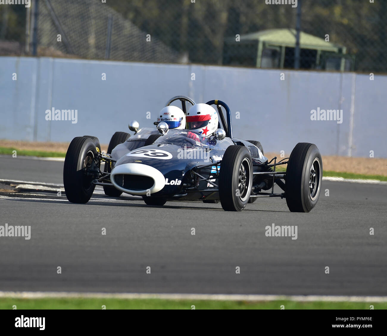 Andrew Turvey, Lola Mk 5 A, FJHRA, historische Formel Junior hinten Motor, HSCC, Silverstone Endrunden, Silverstone, Oktober 2018, Autos, klassische Rennwagen, Stockfoto