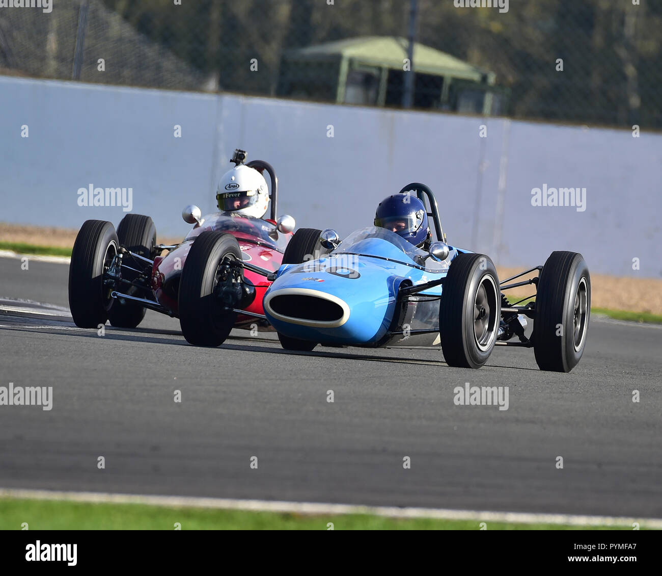 Nick Fennell, Lotus 27, FJHRA, historische Formel Junior hinten Motor, HSCC, Silverstone Endrunden, Silverstone, Oktober 2018, Autos, klassische Rennwagen, Hi Stockfoto