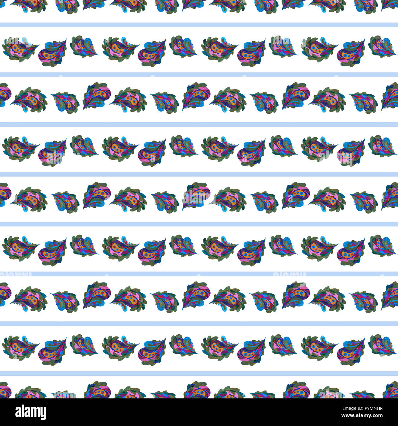 Aquarell Lässt hand nahtlose Muster gemalt. Abstrakte paisley Hintergrund. Moderne Natur Hintergrund für Surface Design, Textil, Geschenkpapier, wa Stockfoto Aquarell Lässt hand nahtlose Muster gemalt. Abstrakte paisley Hintergrund. Moderne Natur Hintergrund für Surface Design, Textil, Geschenkpapier, wa Stockfoto