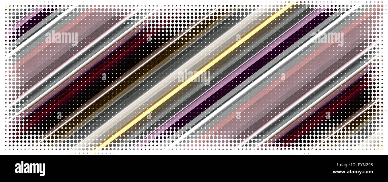 Fantastische stripe panorama Hintergrund design Illustration Stockfoto