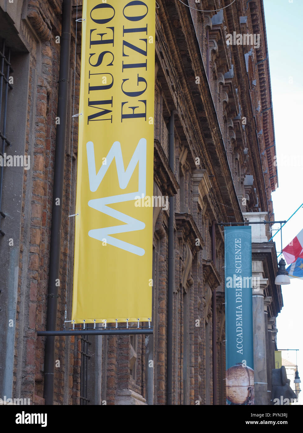 TURIN, Italien - ca. Oktober 2018: Museo Egizio (Ägyptisches Museum) Stockfoto