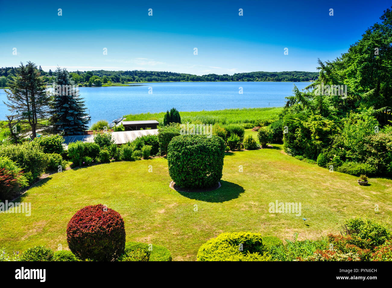 Die großen Pönitzer See in Schleswig Holstein, Deutschland, Europa
