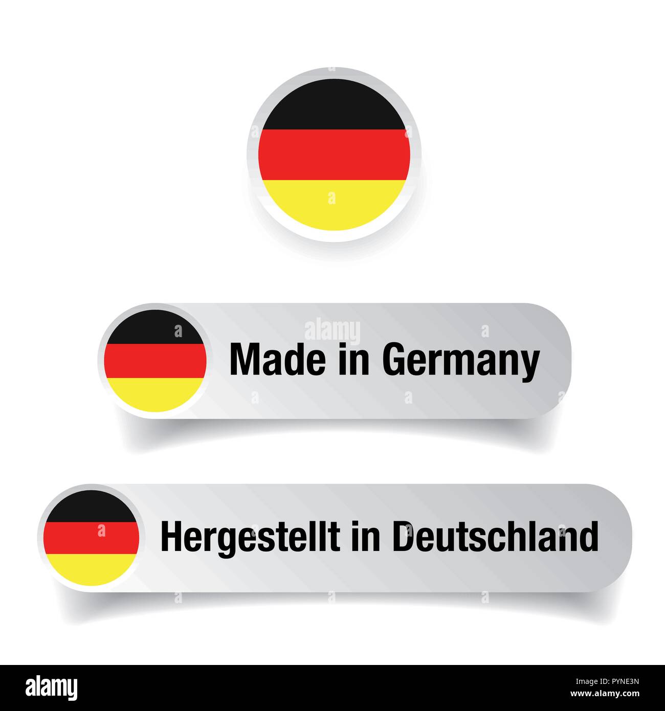 Hergestellt in Deutschland-label Stock Vektor Hergestellt in Deutschland-label Stock Vektor