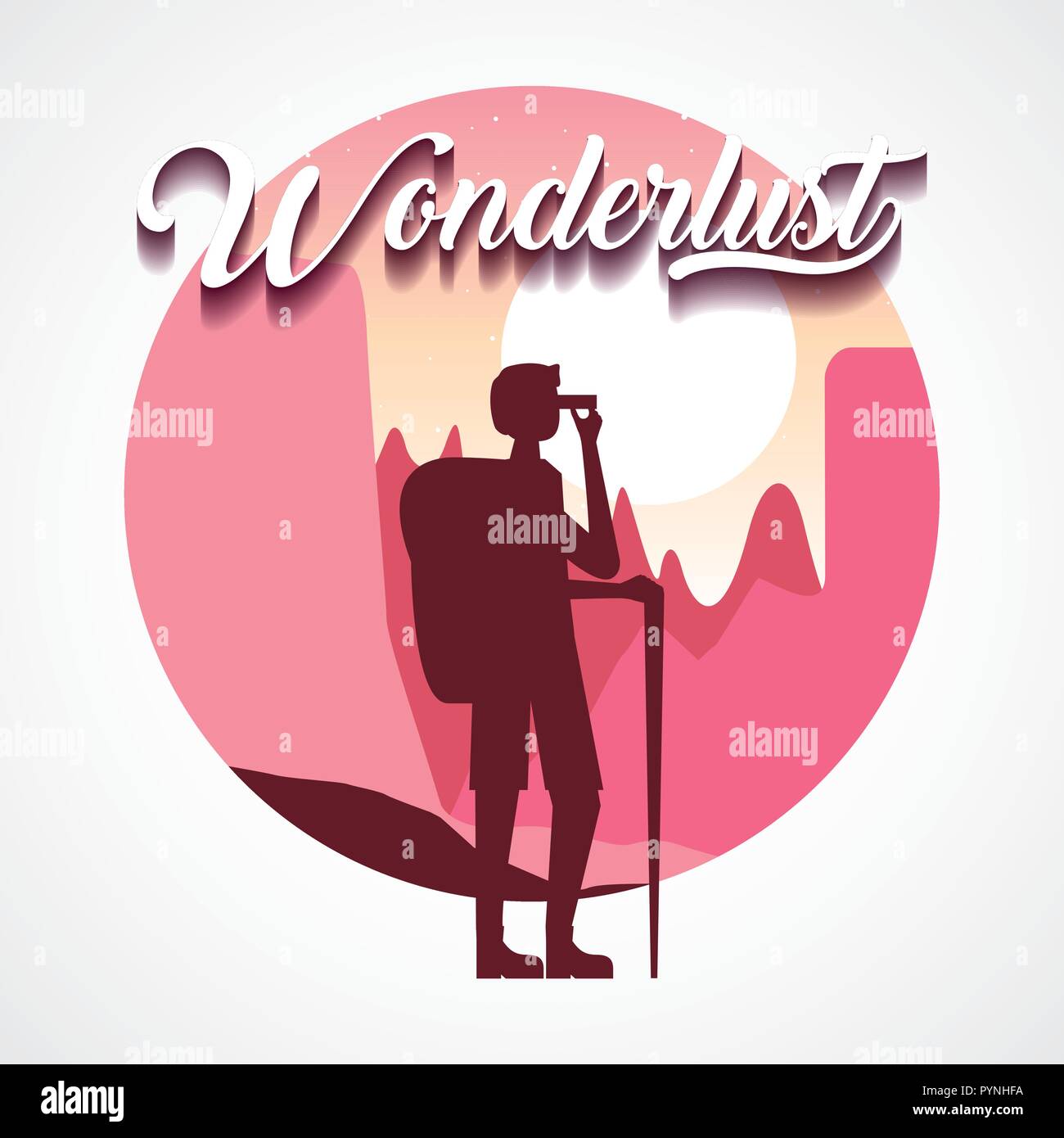 Wanderlust Menschen reisen Stock Vektor