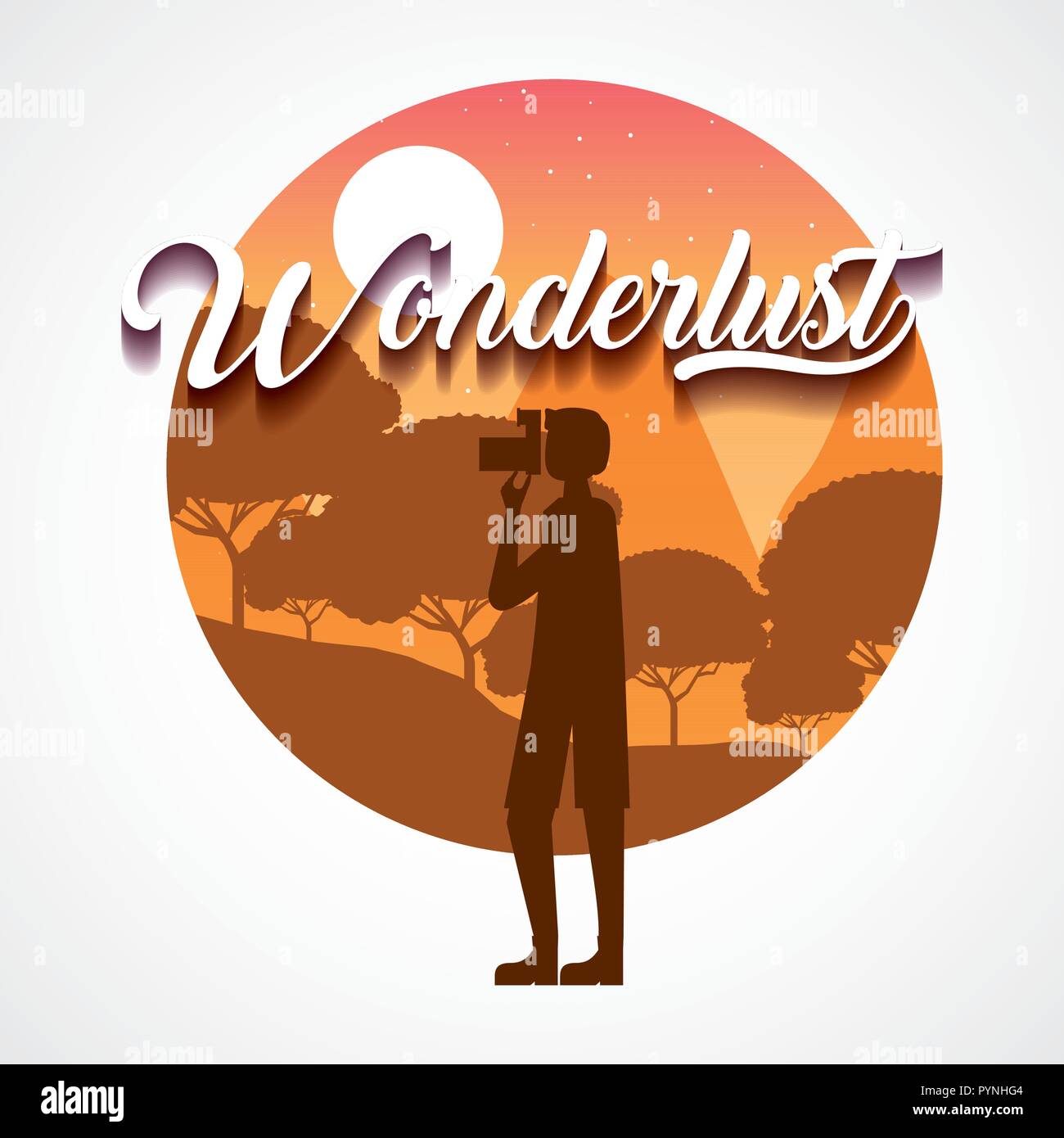 Wanderlust Menschen reisen Stock Vektor