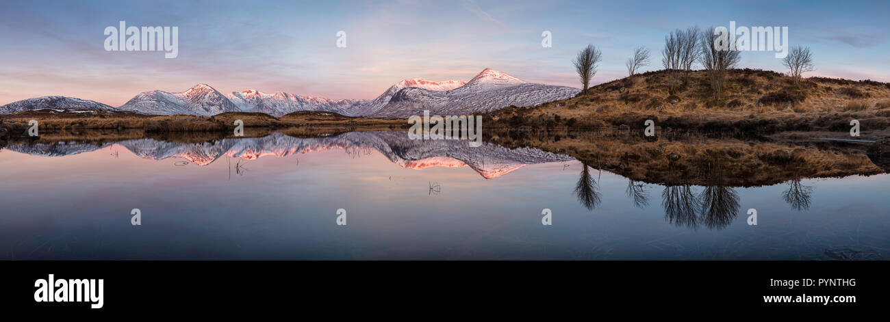Rannoch Moor und den Schwarzen Berg, Schottland Stockfoto