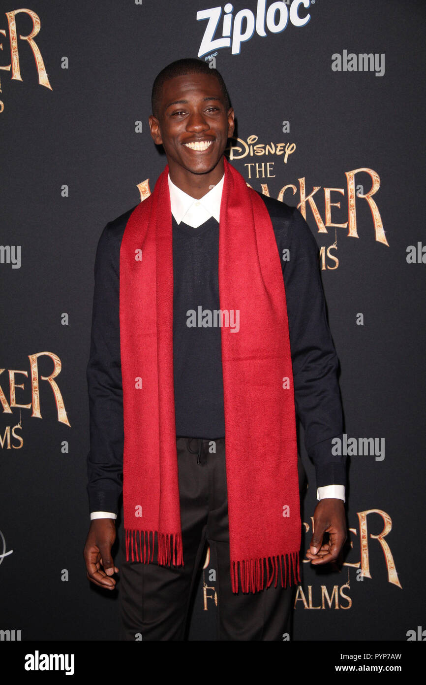 Jayden Fowora-Knight 10/29/2018 die Uraufführung von "Der Nussknacker und der vier Bereiche' Ankunft gehalten am Ray Dolby Ballsaal in Los Angeles, CA Foto von Izumi Hasegawa/HollywoodNewsWire.co Stockfoto