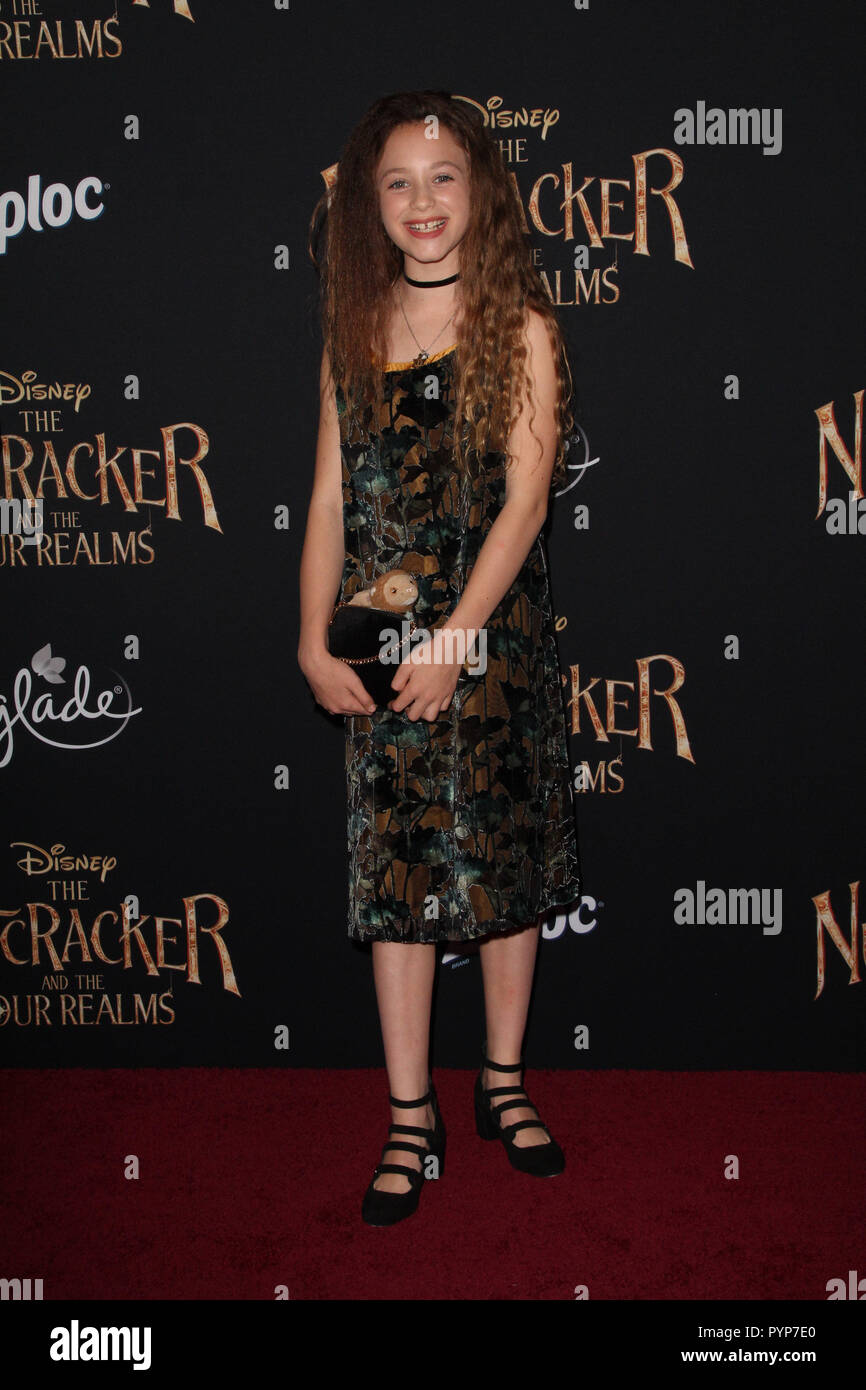 Sofia Rosinsky 10/29/2018 die Uraufführung von "Der Nussknacker und der vier Bereiche' Ankunft gehalten am Ray Dolby Ballsaal in Los Angeles, CA Foto von Izumi Hasegawa/HollywoodNewsWire.co Stockfoto