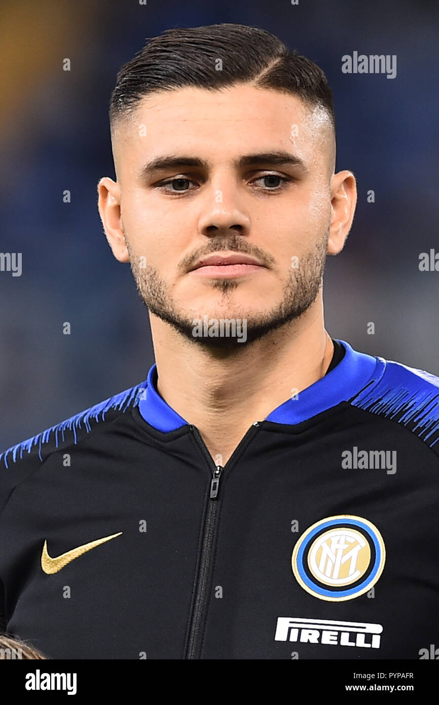 Rom, Italien. 29 Okt, 2018. Fußball Serie A Lazio vs Inter-Olimpic Stadium-Rome 29-10-2018 Im Bild Mauro Icardi Foto Fotograf01 Gutschrift: Unabhängige Fotoagentur/Alamy leben Nachrichten Stockfoto