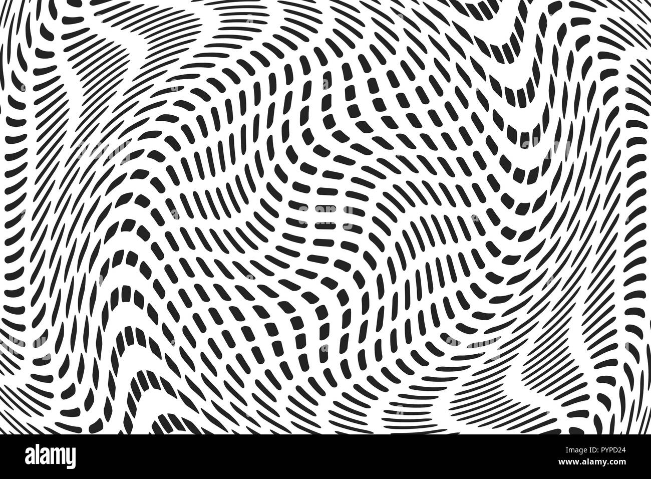 Gebogene gestrichelte Linien. abstract vector Hintergrund Stock Vektor