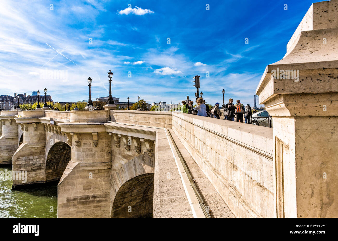 Frankreich, Paris, die Stadt der Insel (l'Ile de la citÃ©), der Pont Neuf Stockfoto