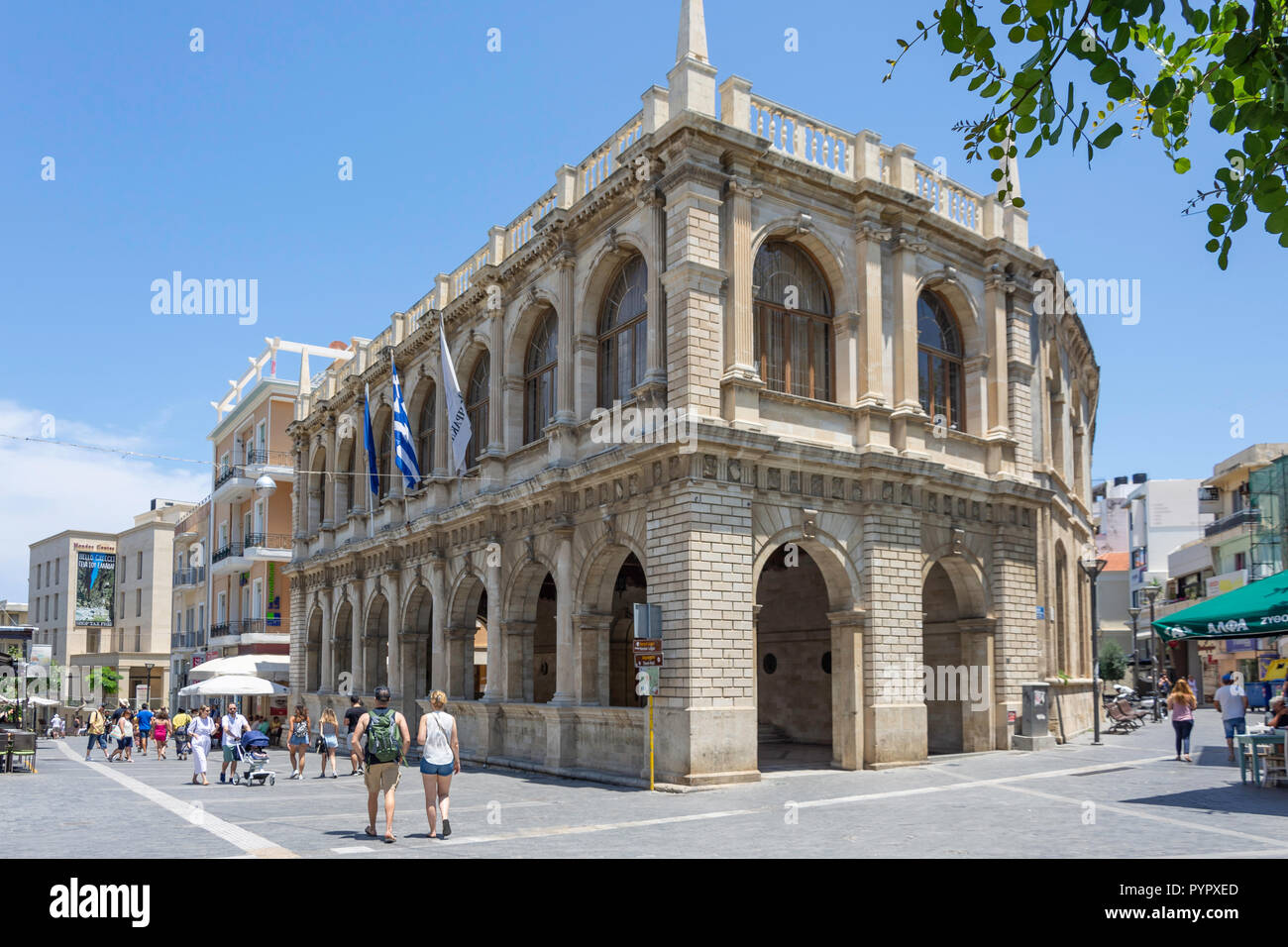 Die Venezianische Loggia Rathaus, 25 Avgoustou Street, Heraklion (irakleio), Irakleio Region, Kreta (Kriti), Griechenland Stockfoto