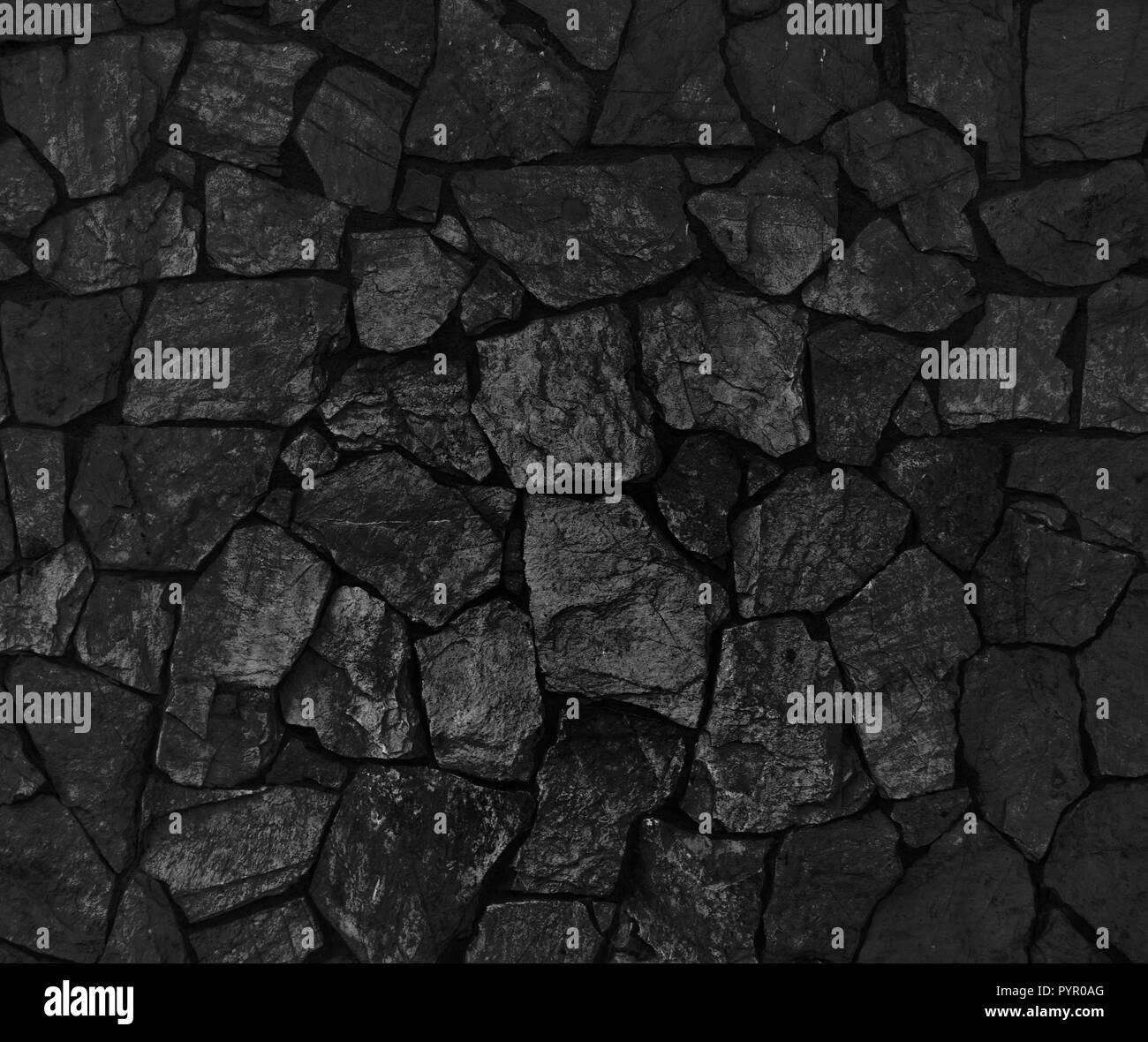 Hintergrund Der Schwarze Stein Wand Textur Stockfotografie Alamy