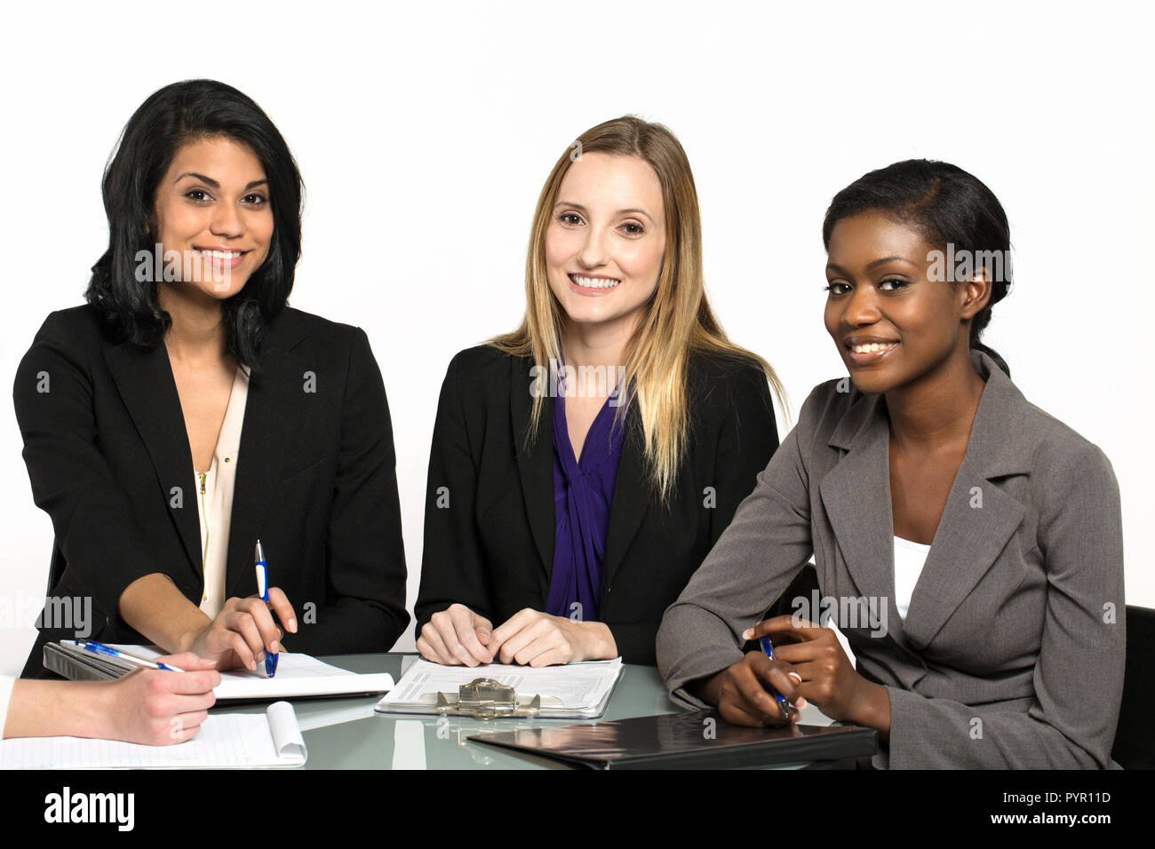 Vielfältig und bevollmächtigte Frauen Bereit für Business Stockfoto