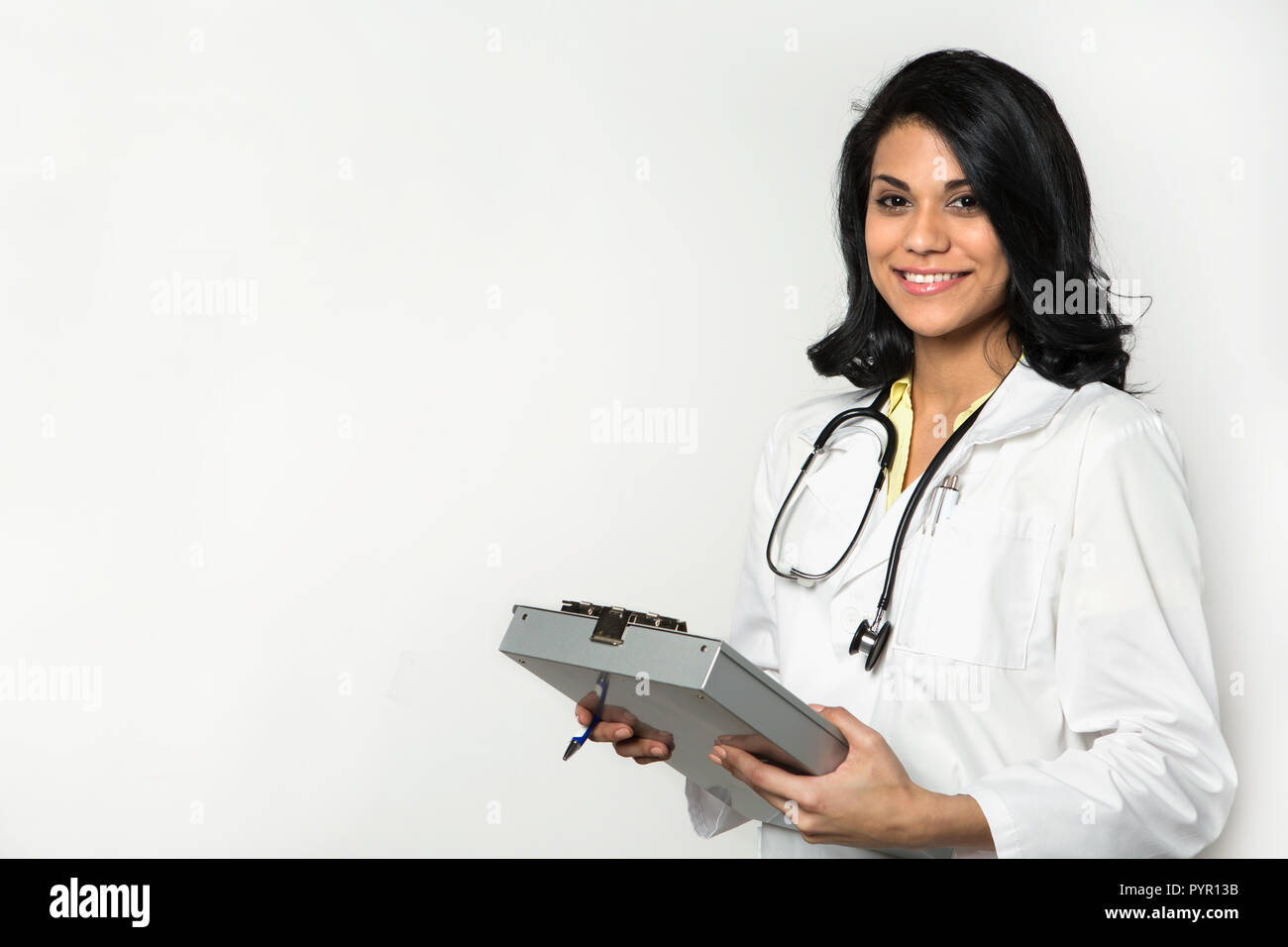 Vielfältig und Arzt bereit für Arbeit ermächtigt. Stockfoto