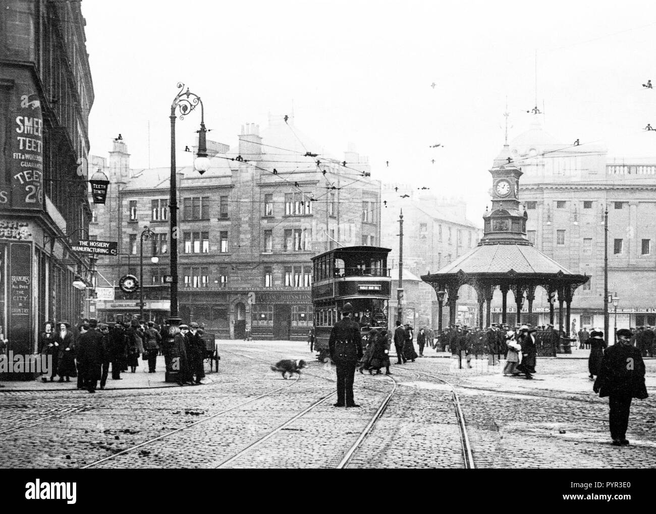 Bridgeton Cross, Glasgow Anfang der 1900er Jahre Stockfoto