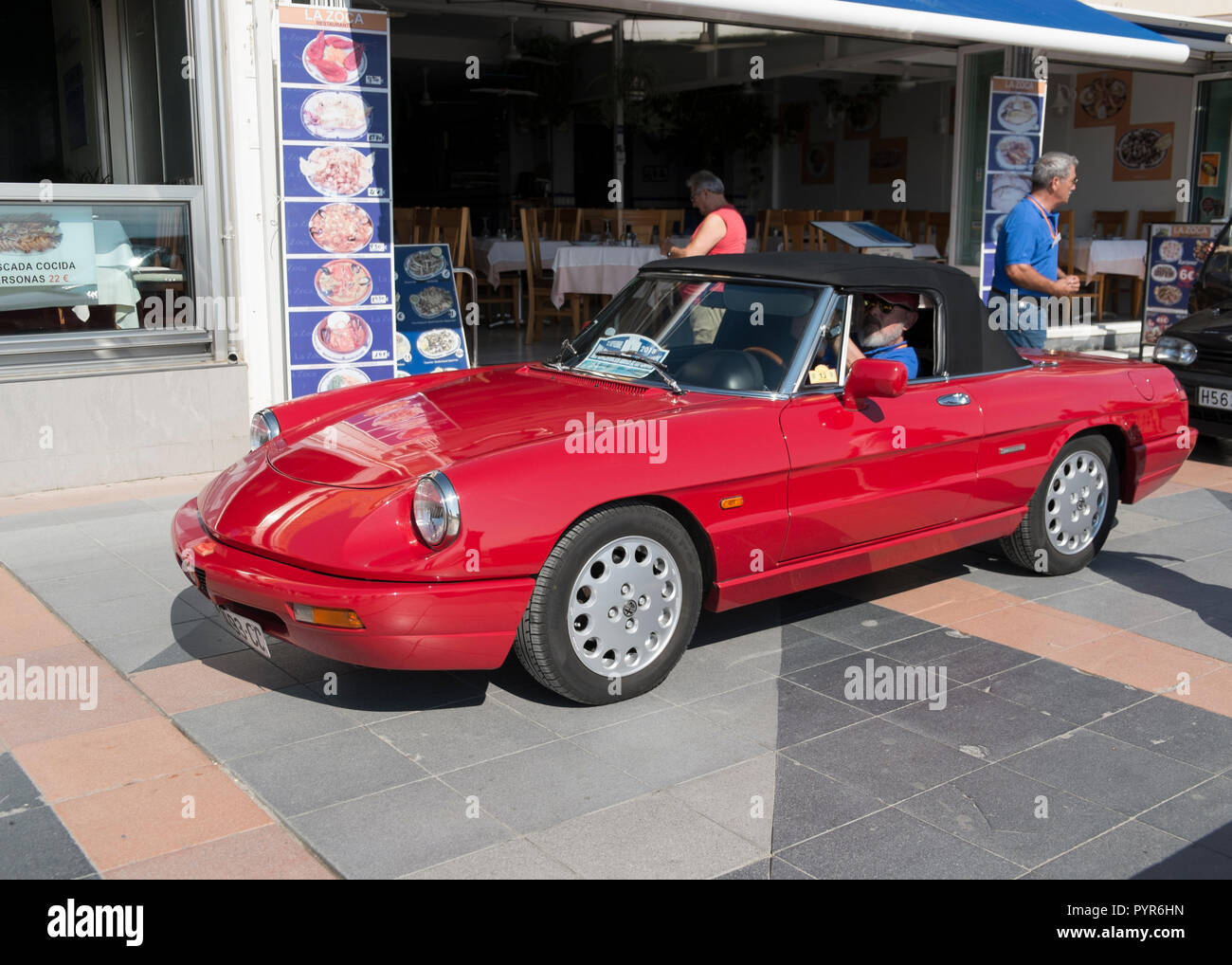 Alfa Romeo Spider Stockfoto