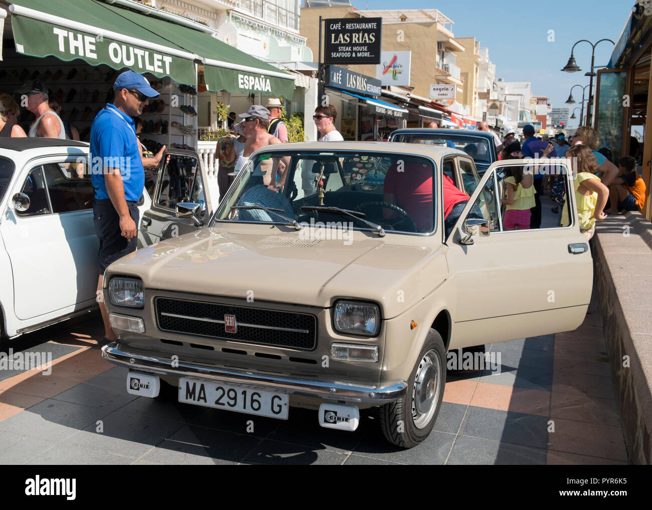 1976 Sitz 127 903 cc. In Spanien unter Fiat-Lizenz gemacht. Stockfoto