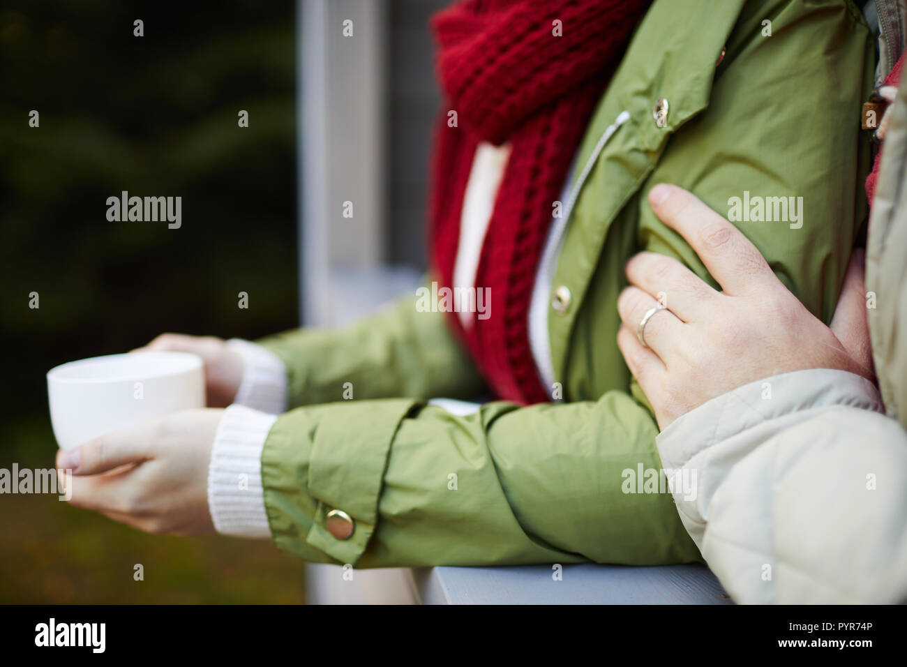 Hauch von liebevoller Ehemann Stockfoto