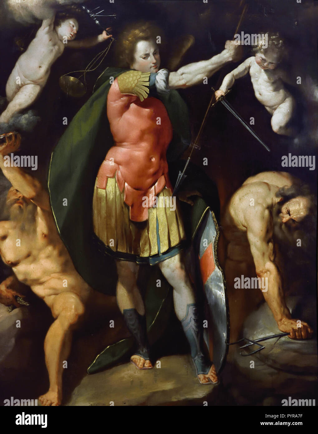 St. Michael der Erzengel 1605 von Giovanni Battista Crespi - Il Cerano (1573-1632) 16.-17. Jahrhundert, Italien, Italienisch. Stockfoto