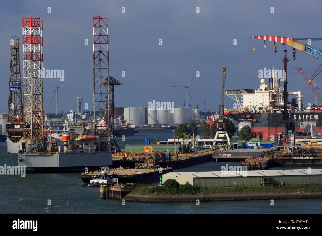 Keppel Verolme Werft, Rotterdam, Niederlande, Europa Stockfoto